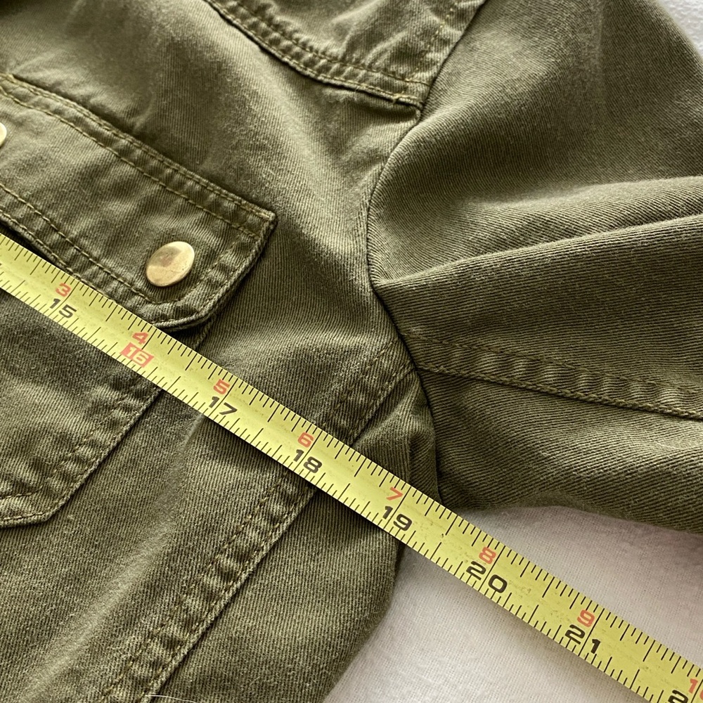 J.Crew Olive Jacket with Gold Zipper - Picture 12 of 14
